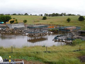 Yass Bridge completed piers | Timbermass